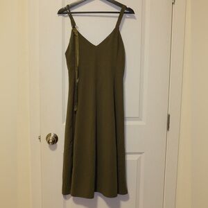 Olive Green Sleeveless Dress